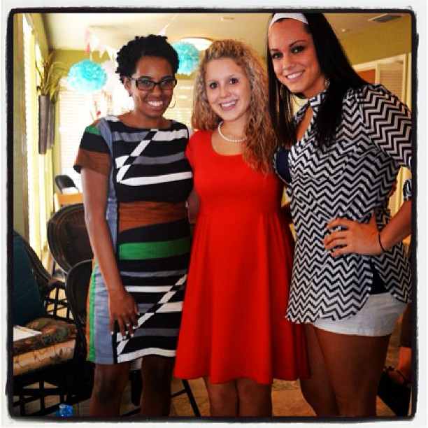 Your first bridal shower.  It was a beautiful Sunday afternoon, and I am so glad I got to be there, by your side, doing my MOH duties.  I love you girls!!