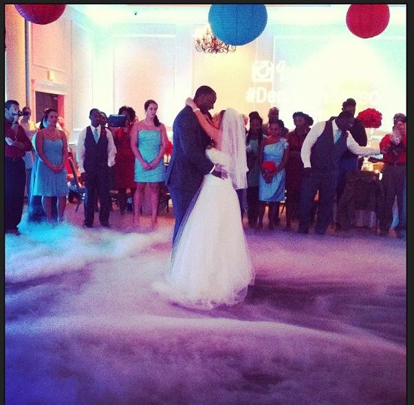 I believe Laura captured this shot.  The bride and groom had their first dance.  So sweet :)